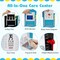 Kids Wooden Medical Center Playset Doctor’s Office Toy with 29 Accessories, ECG & X-Ray Station, Storage Drawers